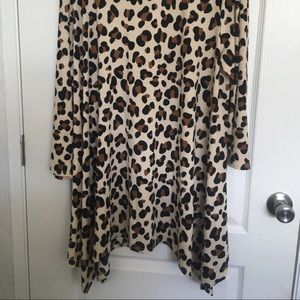 Boutique Leopard Print Tunic Shirt